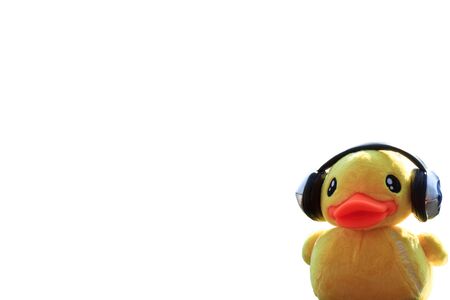 duck doll speaker very famousの写真素材