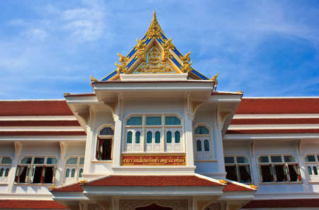 ubosot in Temple of The Wat Rhai Pa, Trat, Thailandの写真素材