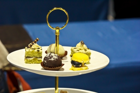 different dessert arranged together in The Thailand Ultimate Chef Challenge 2013の写真素材