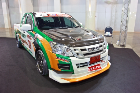 BANGKOK - JUNE 23 : ISUZU D-MAX  show at The second Bangkok International Auto Salon 2013, the largest and most magnificent Modified Car and automobile accessories show in Bangkok, Thailand.のeditorial素材