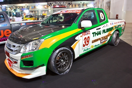 BANGKOK - JUNE 23 : ISUZU D-MAX  show at The second Bangkok International Auto Salon 2013, the largest and most magnificent Modified Car and automobile accessories show in Bangkok, Thailand.のeditorial素材
