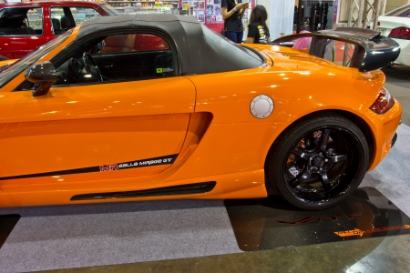 BANGKOK - JUNE 23 : PORSCHE MIRAGE GT  show at the second Bangkok International Auto Salon 2013, the largest and most magnificent Modified Car and automobile accessories show in Bangkok, Thailand.のeditorial素材