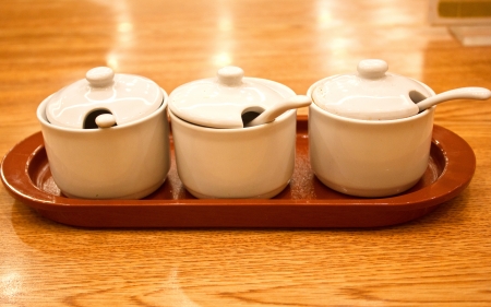 condiment in the japanese restaurantの写真素材