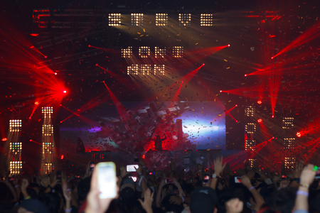 BANGKOK - DECEMBER 9   STEVE AOKI  show at  808 FESTIVAL 2013, a super-charged international beat buffet that is set to rock the ears dancing feet of Bangkok, Thailand のeditorial素材