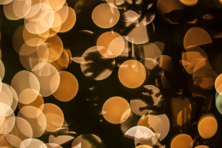 Orange bokeh  Abstract Christmas backgroundの写真素材