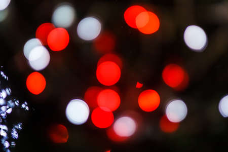 Red bokeh  Abstract Christmas background
