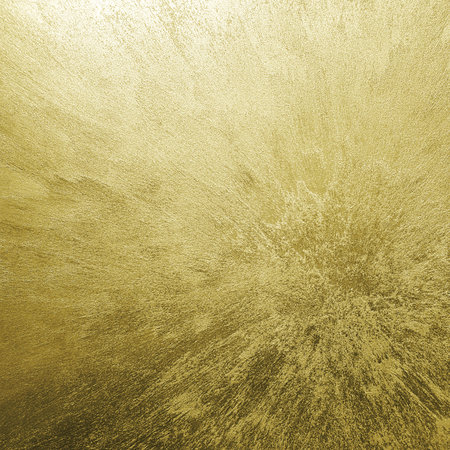 Golden aged ceramic tile for wall and floor decor. Concrete stone surface background. Texture for interior design project.の写真素材