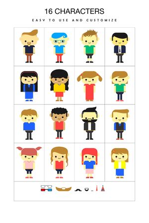Simple Characterのイラスト素材