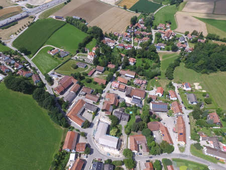View from the cockpit of the German landscapeの写真素材