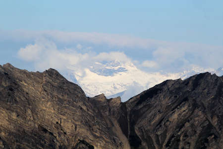 Mountain landscape in the Alpsの写真素材