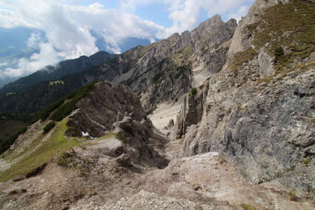 Mountain landscape in the Alpsの写真素材