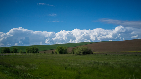 Cloud formation in the Palouseの写真素材