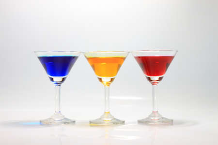 drinks and glassesの写真素材