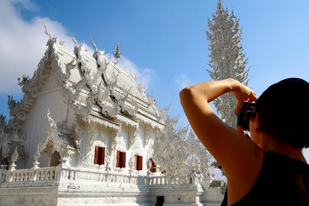 Wat Rong Khun Chiang Raiの写真素材