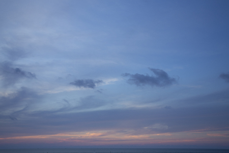 Natural colors Evening sky