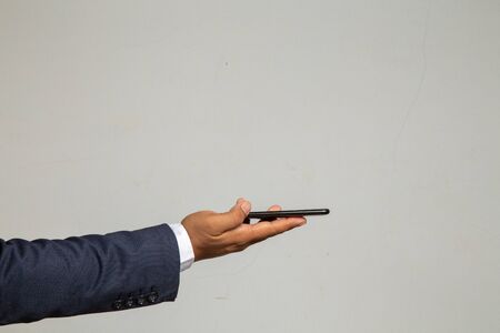 businessman working with smartphone modern devices communication technology for payments...