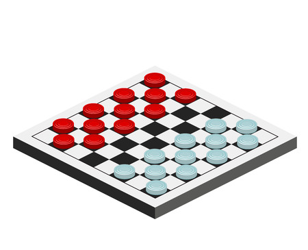 checkers gameのイラスト素材