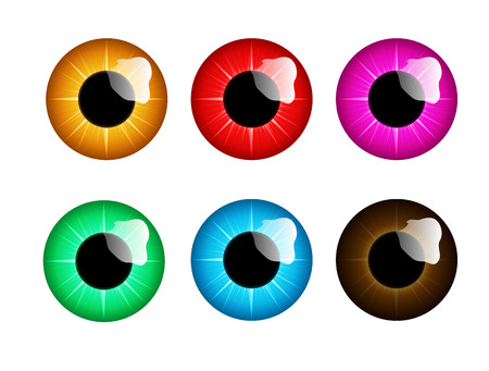 eye iris illustrationのイラスト素材