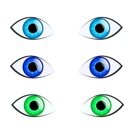 realistic eye illustrationのイラスト素材