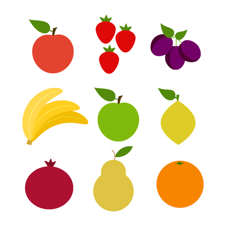 Set of fruits. set of objects for the storeのイラスト素材