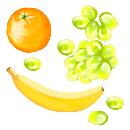 realistic fruitのイラスト素材