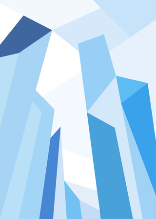 City skyline vector illustration. Urban landscape. Daytime city skyline. flat illustrationのイラスト素材