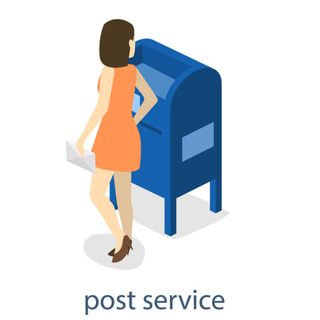 Mailbox on a white background.のイラスト素材