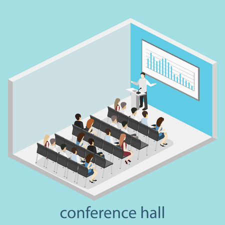 Business meeting in an officeのイラスト素材