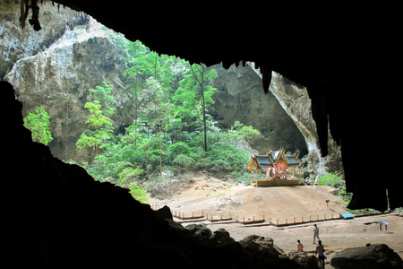 Palace in the cave in Thailandのeditorial素材