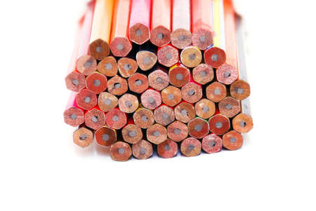 bunch of unsharpened pencilsの写真素材