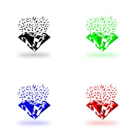 Diamond shape のイラスト素材