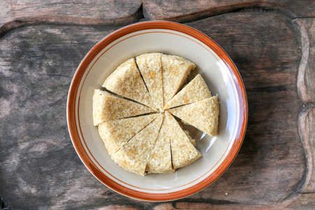 Krasikan is traditional snack cake from Gunung Kidul Indonesia made glutinous rice, coconut milk,...