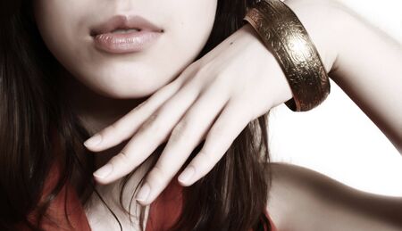 Beautiful woman. Fashion art photoの写真素材