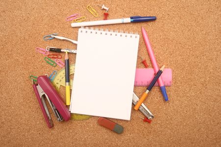 Composition from school accessories.の写真素材