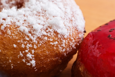 Sweet donuts close-up の写真素材