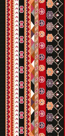 Ethnic boho seamless pattern. Patchwork texture. Weaving. Traditional ornament. Tribal pattern. Folk...