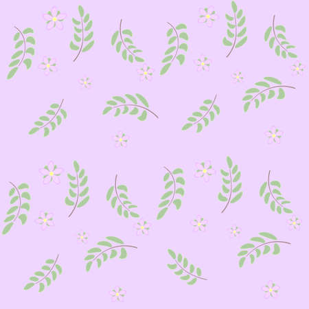 Delicate floral pattern in pastel colors