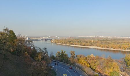 View of the autumn Dnieper and Vladimir Descent to Kiev