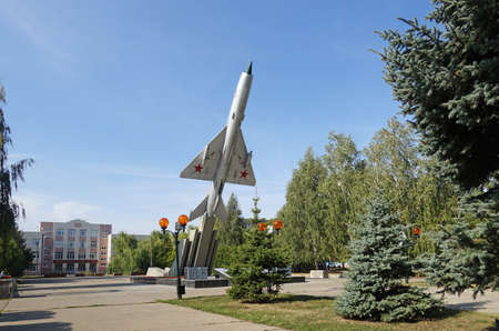 Tambov, Russia. September 5, 2020 Airplane in Victory Park in Tambovのeditorial素材