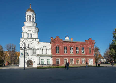 Saratov, Russia. October 13, 2021 Church of St. Mitrofan Bishop of Voronezhのeditorial素材