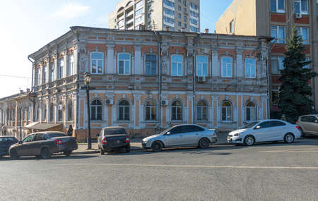 Reitensteins old mansion in Saratov on Cathedral Squareの写真素材