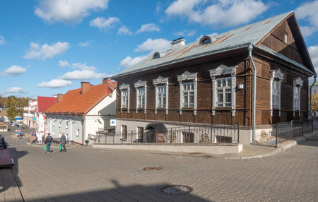 Architectural monument Rappoport House - a wooden building of the 19th centuryのeditorial素材