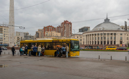View of the circus building in Kyivのeditorial素材