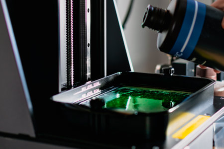 3d printer and its resin tank for filling and printing