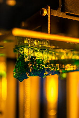 3d resin printing of a deer antler after being scannedの写真素材