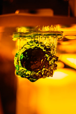 3d resin printing of a deer antler after being scannedの写真素材