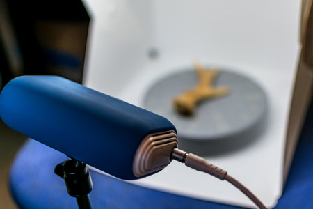 Preparation of a 3d scanner for an object, working the file on a computer then printing it on a 3d...