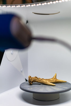 Preparation of a 3d scanner for an object, working the file on a computer then printing it on a 3d...