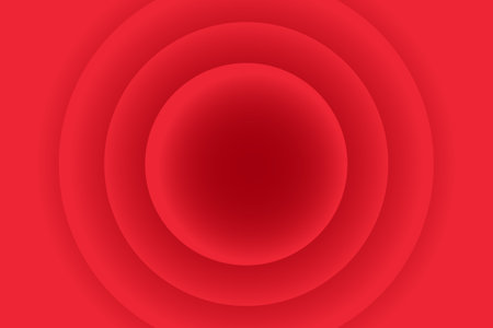 Abstract red background, gradient circles with vibrant colorsのイラスト素材