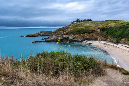 Port of Dahouet in Pleneuf val andre, Armor Coast, Brittany in Franceの写真素材
